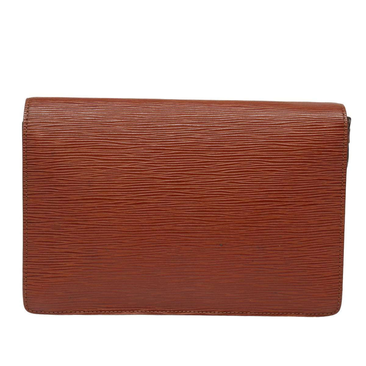 LOUIS VUITTON Epi Serie Dragonne Hand Bag Brown Zipang gold M52618 LV 82378