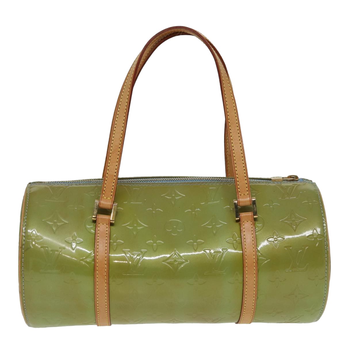 LOUIS VUITTON Monogram Vernis Bedford Hand Bag Baby Blue M91007 LV 82456