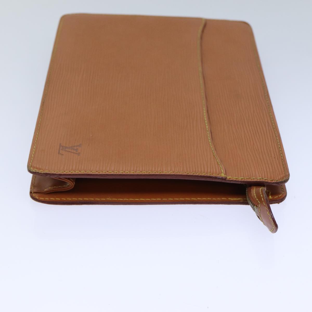 LOUIS VUITTON Epi Pochette Homme Clutch Bag Brown Zipang gold M52528 82491