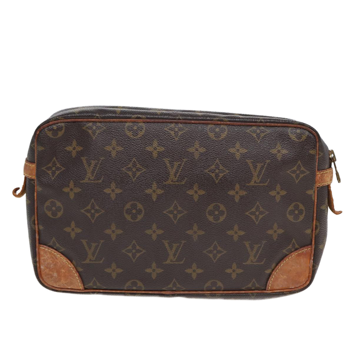 LOUIS VUITTON Monogram Compiegne 28 Clutch Bag M51845 LV 82501