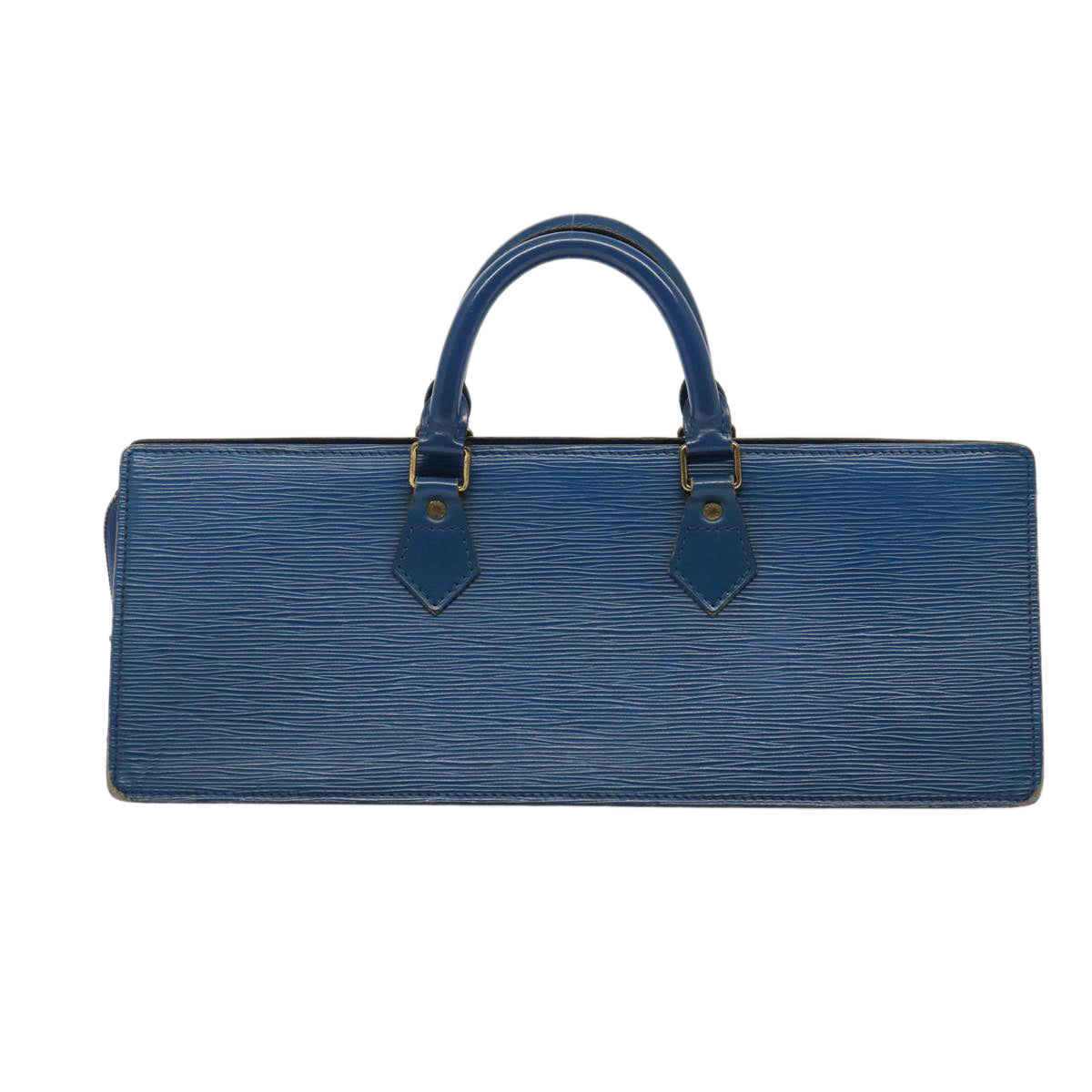 LOUIS VUITTON Epi Sac Triangle Hand Bag Blue M52095 LV 82780