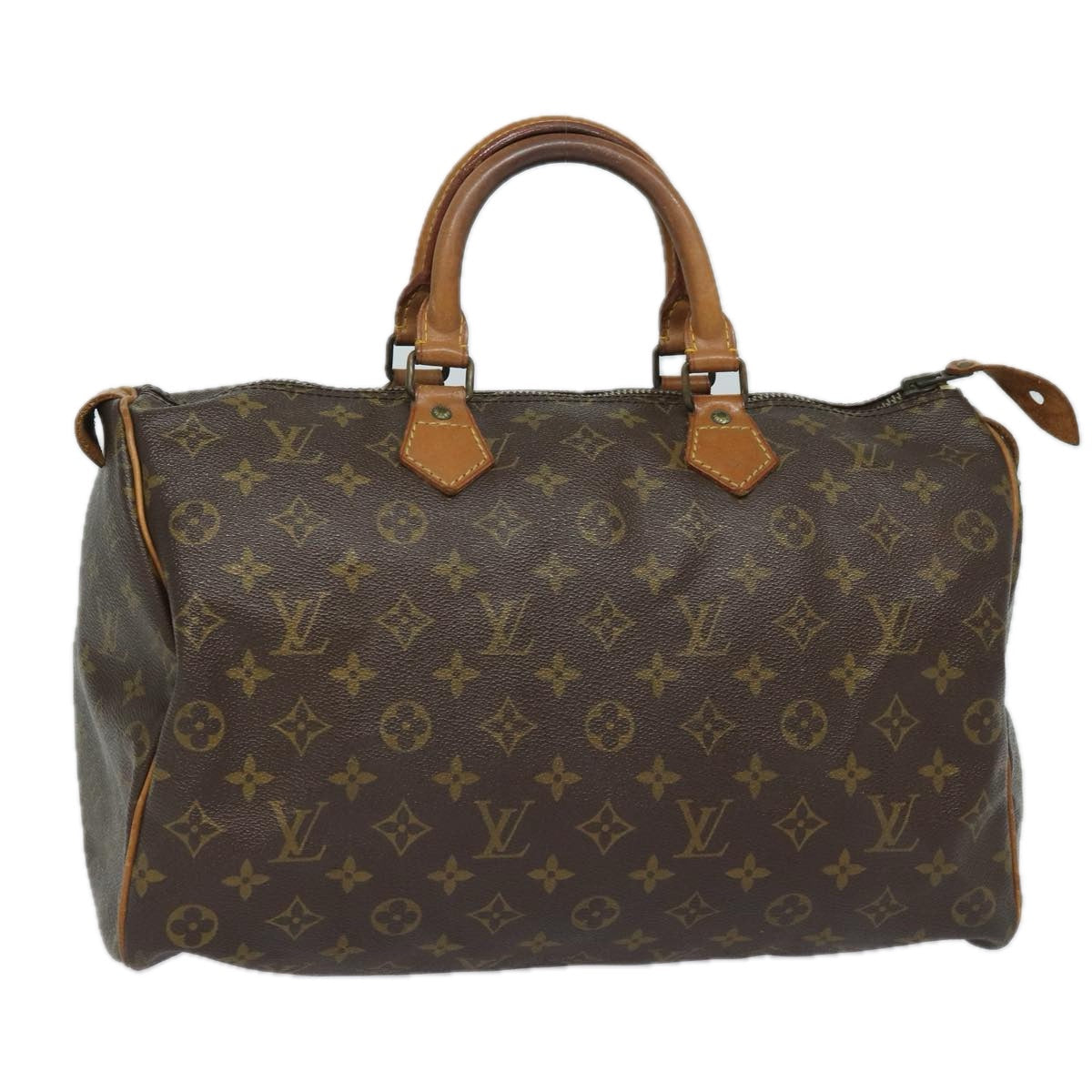 LOUIS VUITTON Monogram Speedy 35 Hand Bag M41524 LV 82796