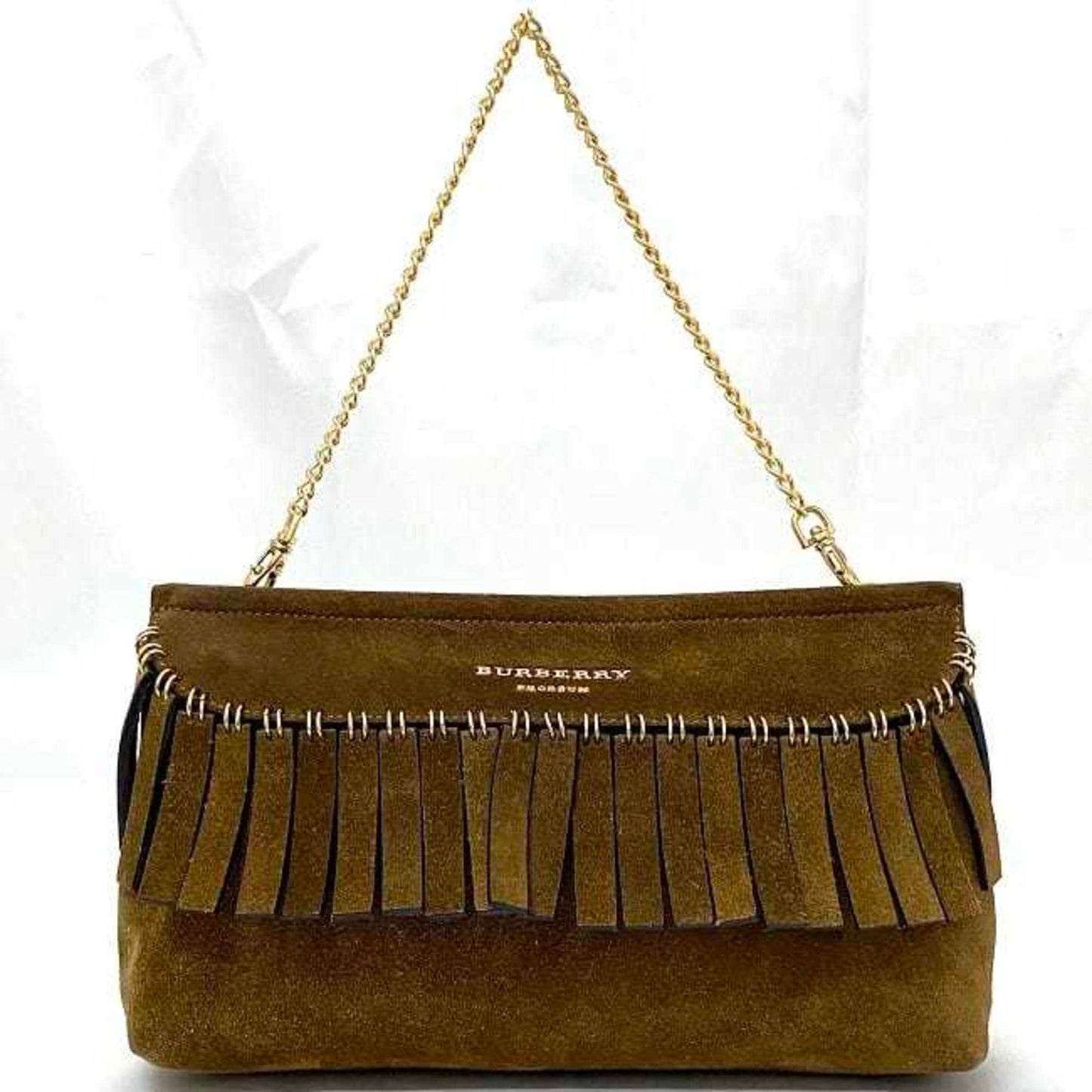 Burberry Suede Clutch Bag Shoulder Bag ()