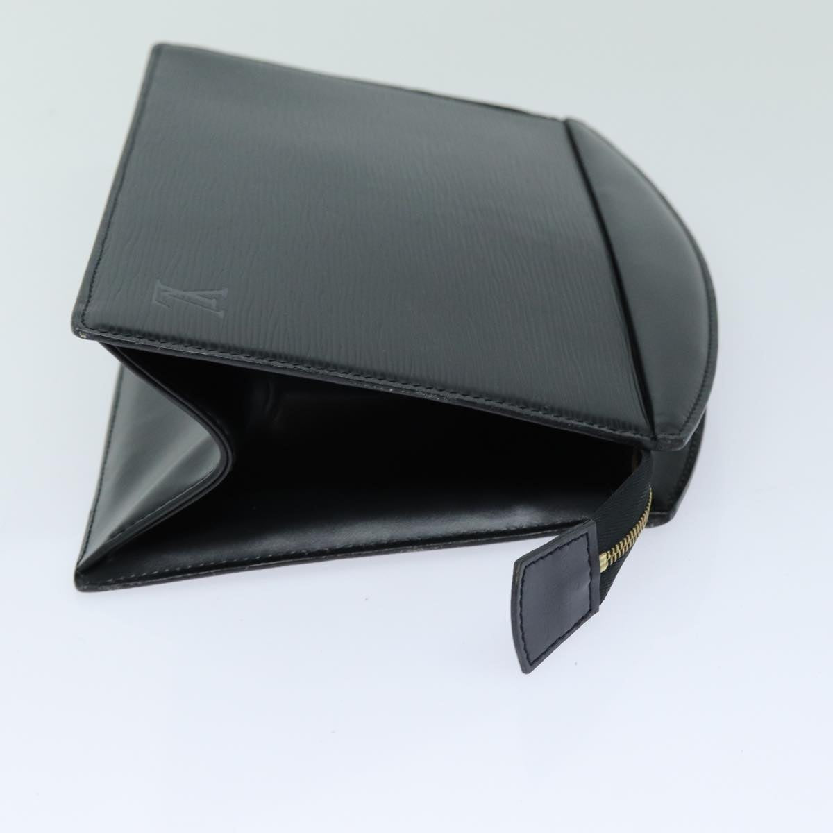 LOUIS VUITTON Epi Trousse Crete Pouch Black M48402 LV 82862