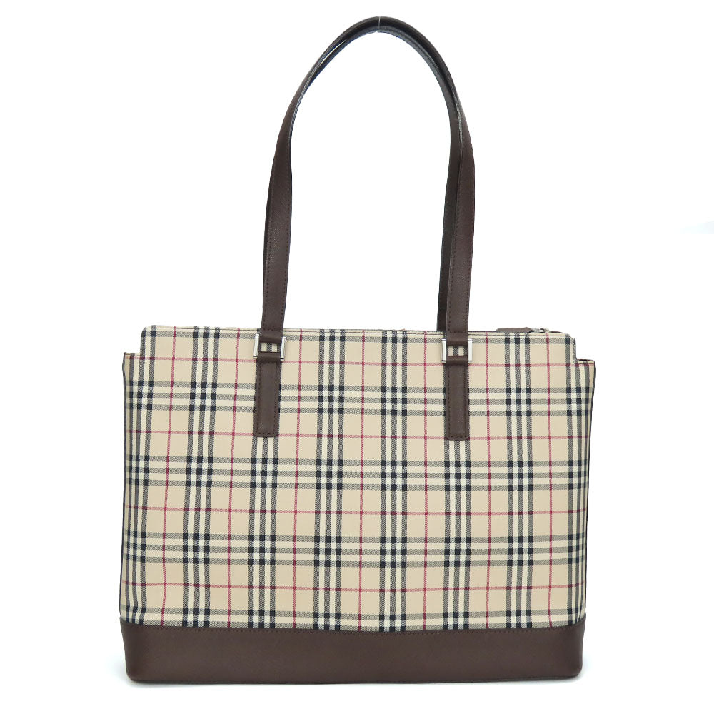 Burberry Canvas Leather Tote Bag