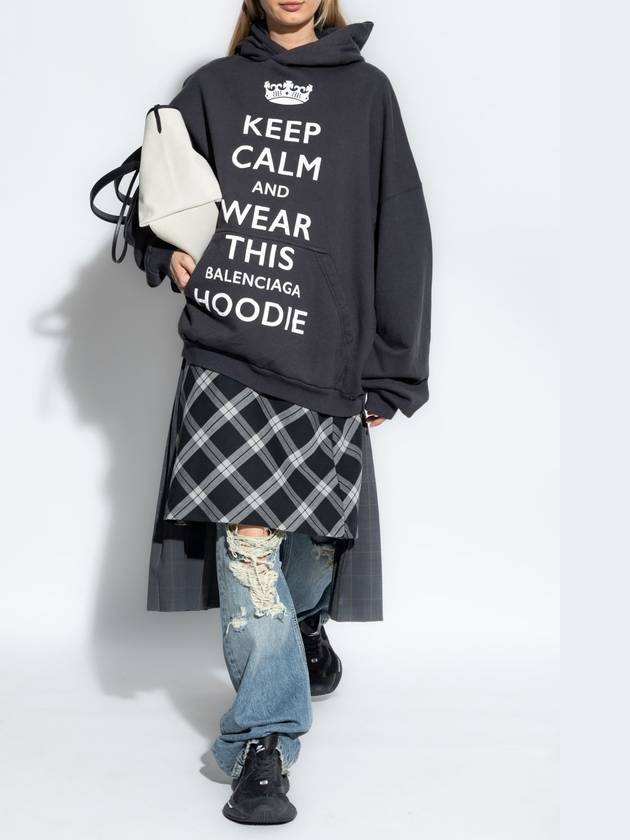 Balenciaga Balenciaga Hoodie, Women's, Black