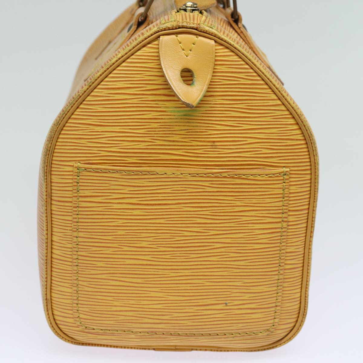 LOUIS VUITTON Epi Speedy 25 Hand Bag Tassili Yellow M43019 LV 83026