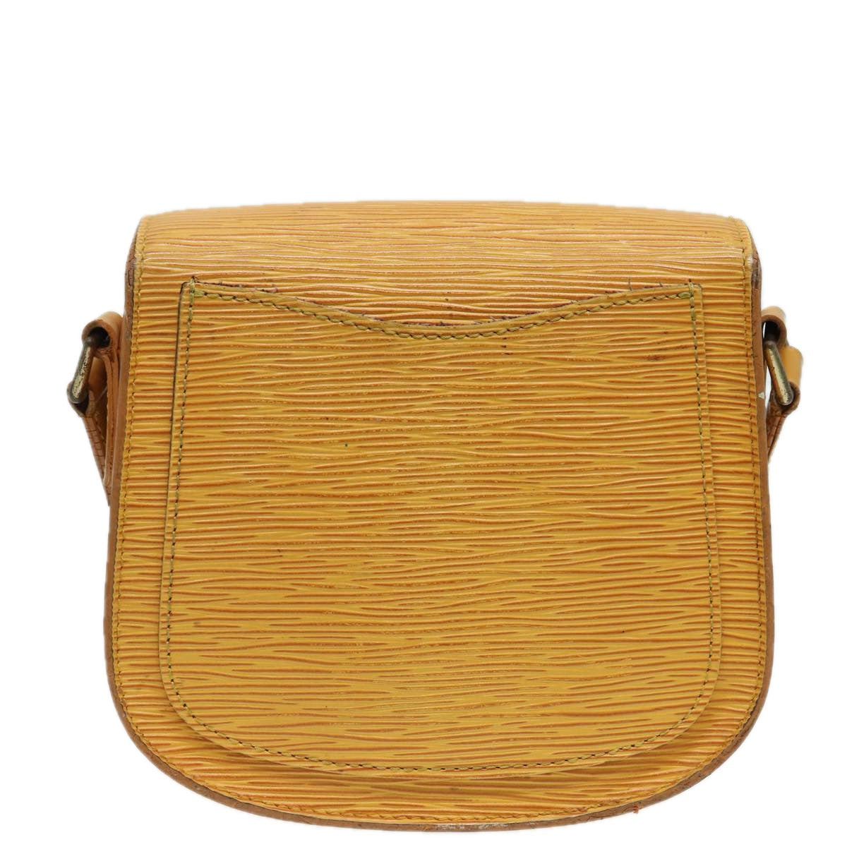 LOUIS VUITTON Epi Saint Cloud PM Shoulder Bag Yellow M52219 LV 83031