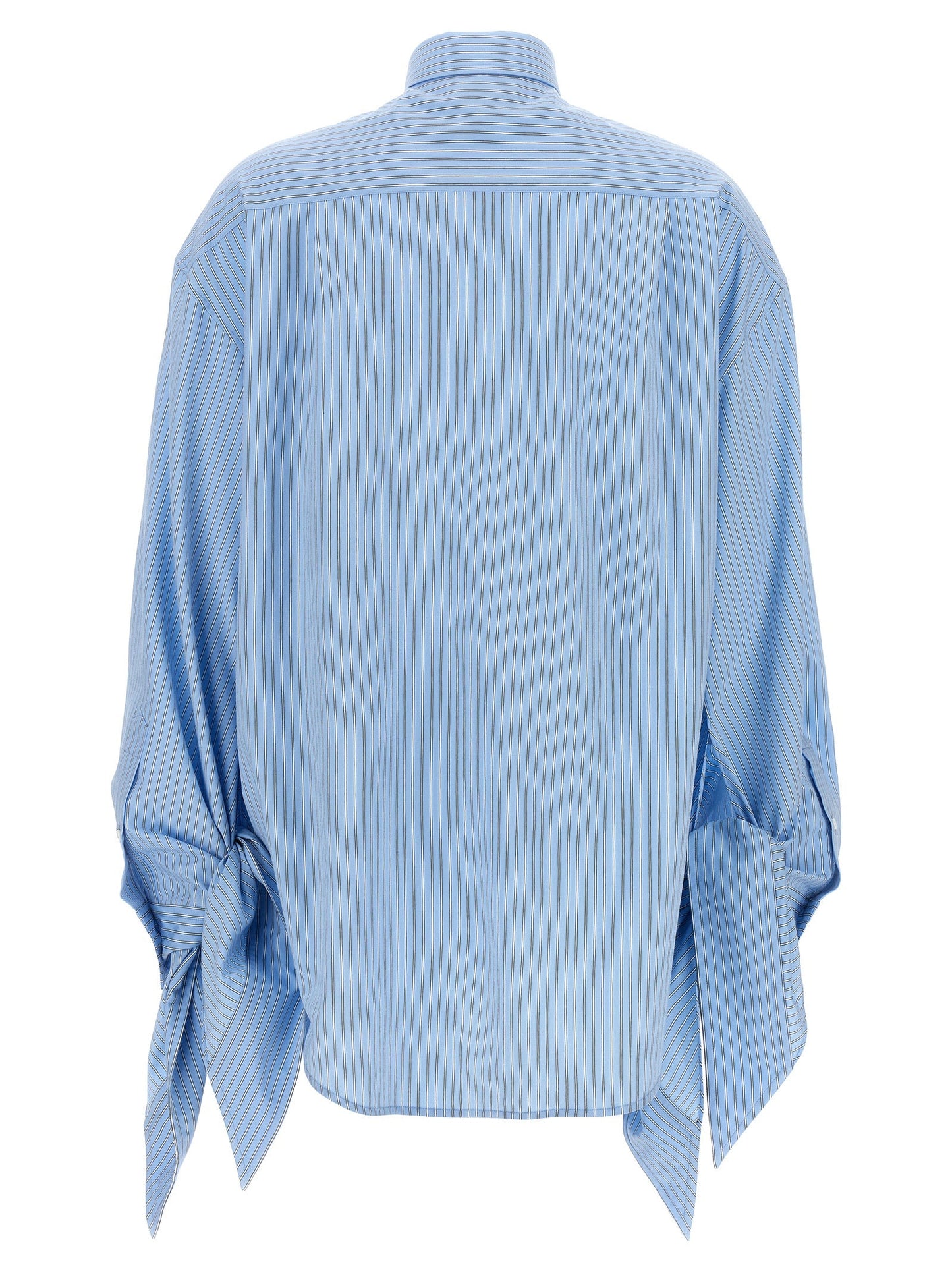 Balenciaga Women Knotted Cuffs Blouse