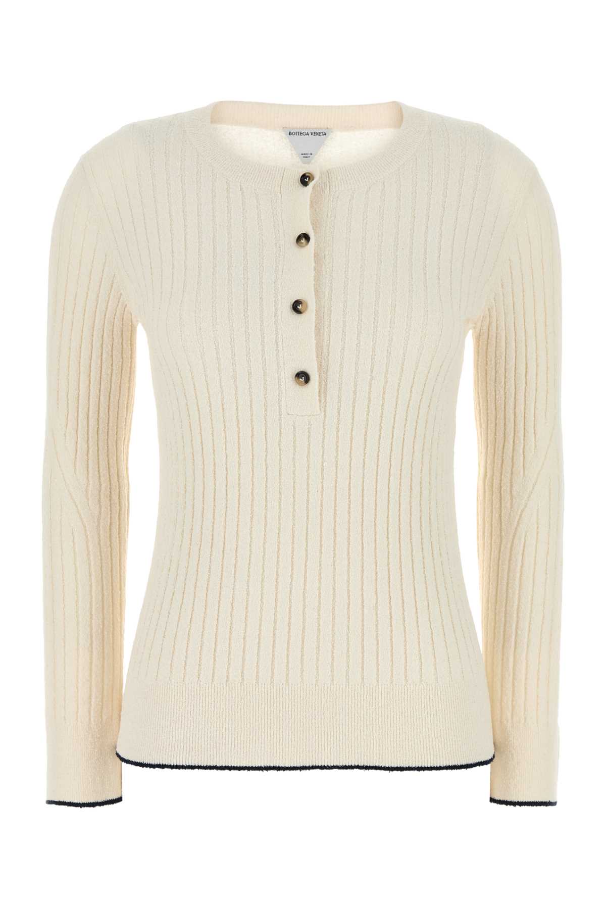 BOTTEGA VENETA Ivory Bouclé Top