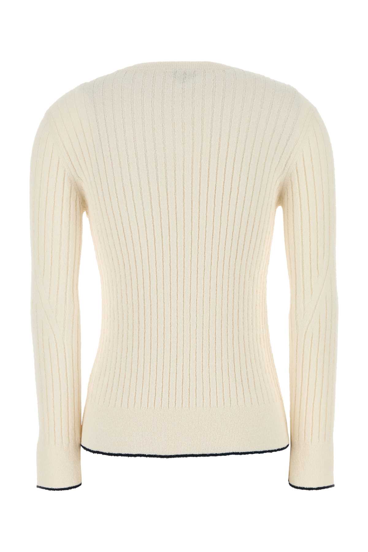 BOTTEGA VENETA Ivory Bouclé Top