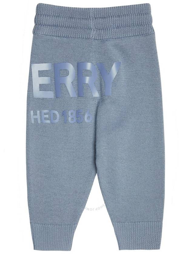 Burberry Burberry Boys Clarise Knitted Joggers in Shale Blue Size 18M