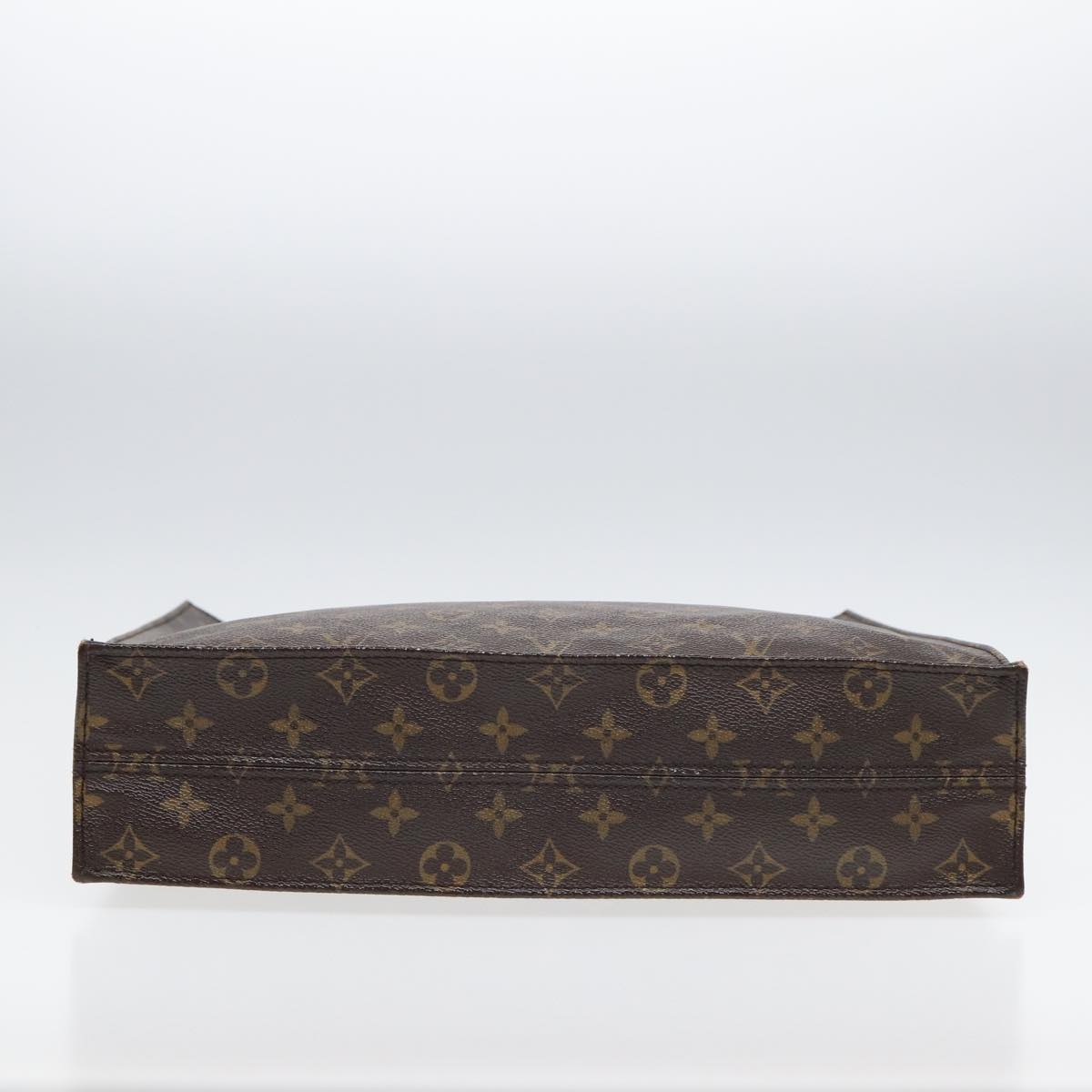 LOUIS VUITTON Monogram Sac Plat Hand Bag M51140 LV 83776