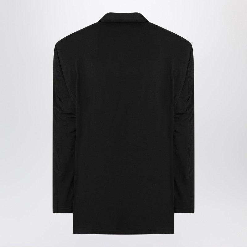 Balenciaga Single-Breasted Jacket Black In Wool Men