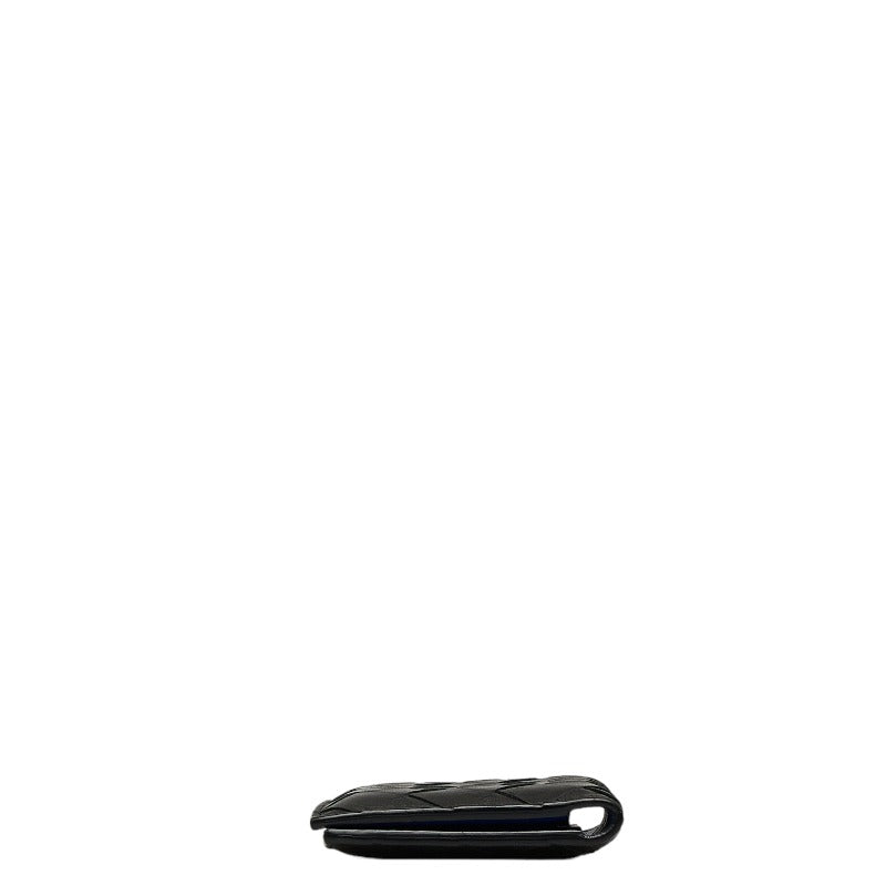 Bottega Veneta Intrecciato Card Holder in Calf Leather Navy Men’s