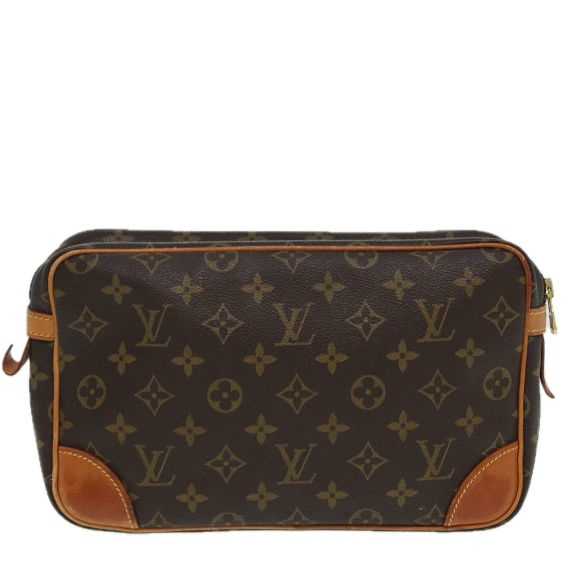 LOUIS VUITTON Monogram Compiegne 28 Clutch Bag M51845 LV 84002