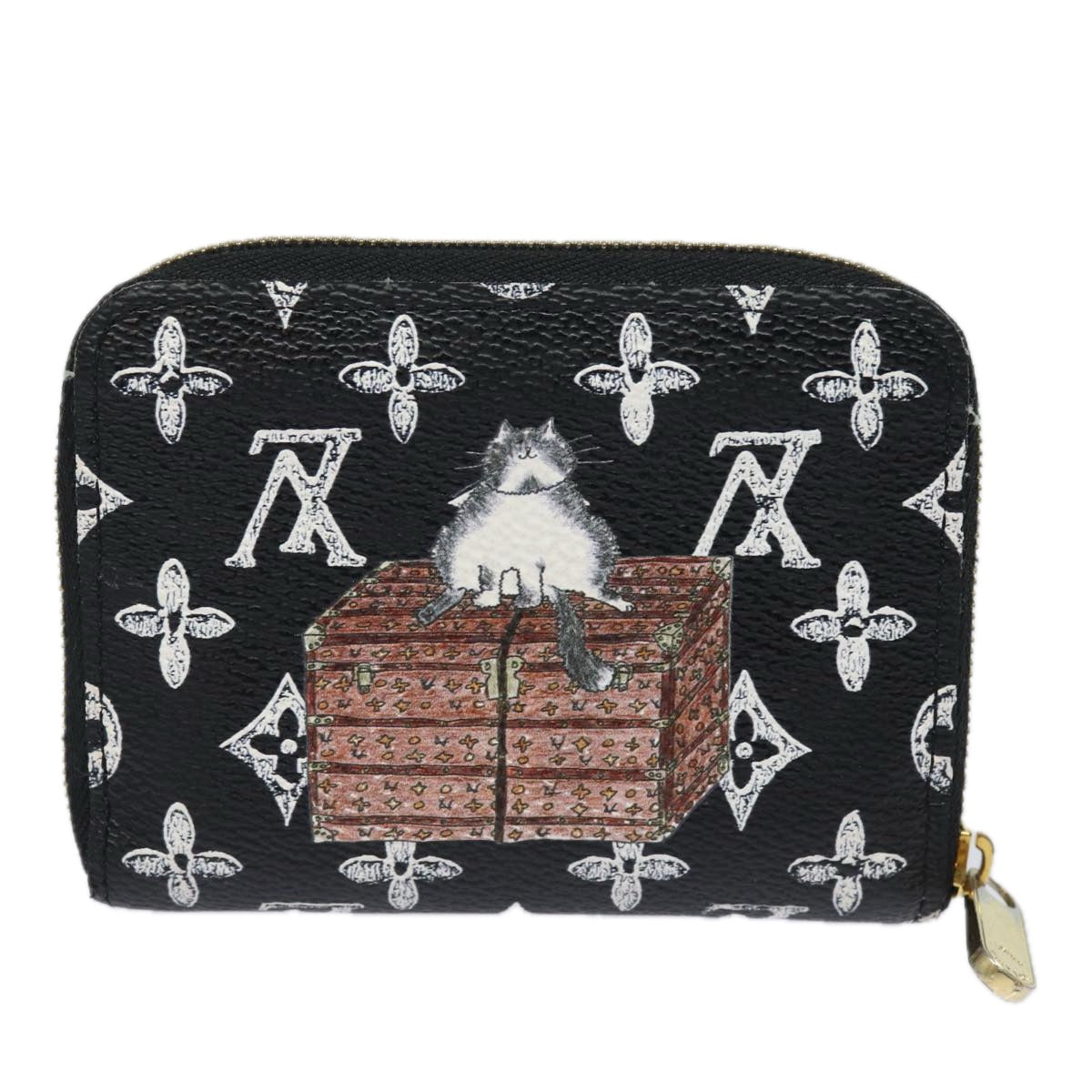 LOUIS VUITTON Catgram Zippy Coin Purse Coin Purse M63884 LV 84110