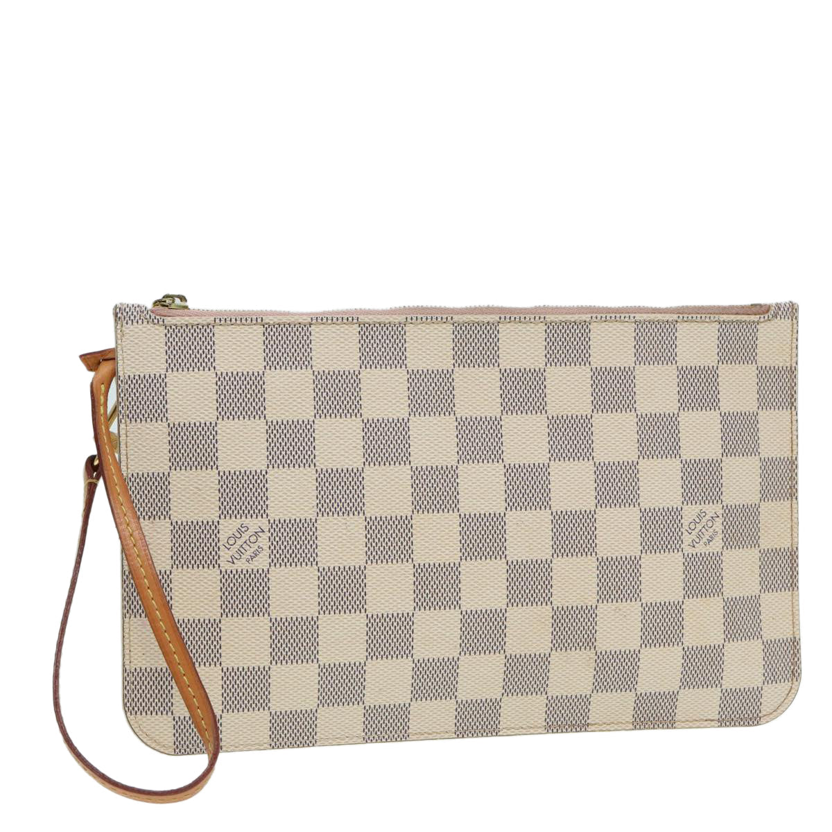 LOUIS VUITTON Damier Azur Neverfull MM Pouch Pouch LV 84121