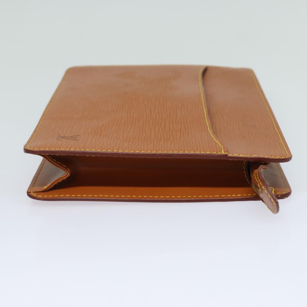 LOUIS VUITTON Epi Pochette Homme Clutch Bag Brown Zipang gold M52528 84157
