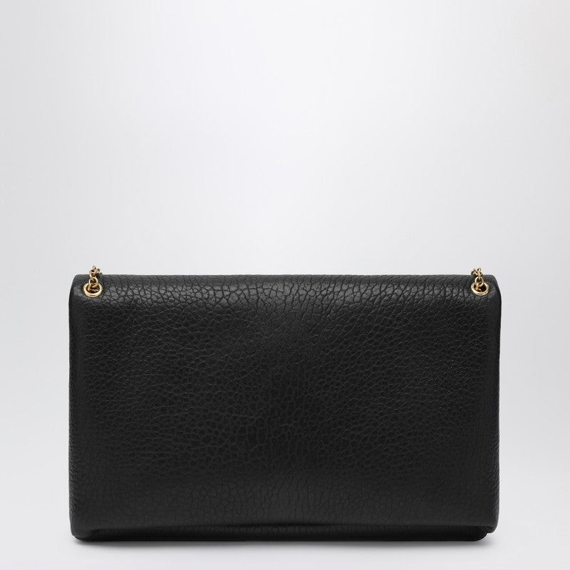 Saint Laurent Cassandre Xxl Black Envelope Bag With Chain Women