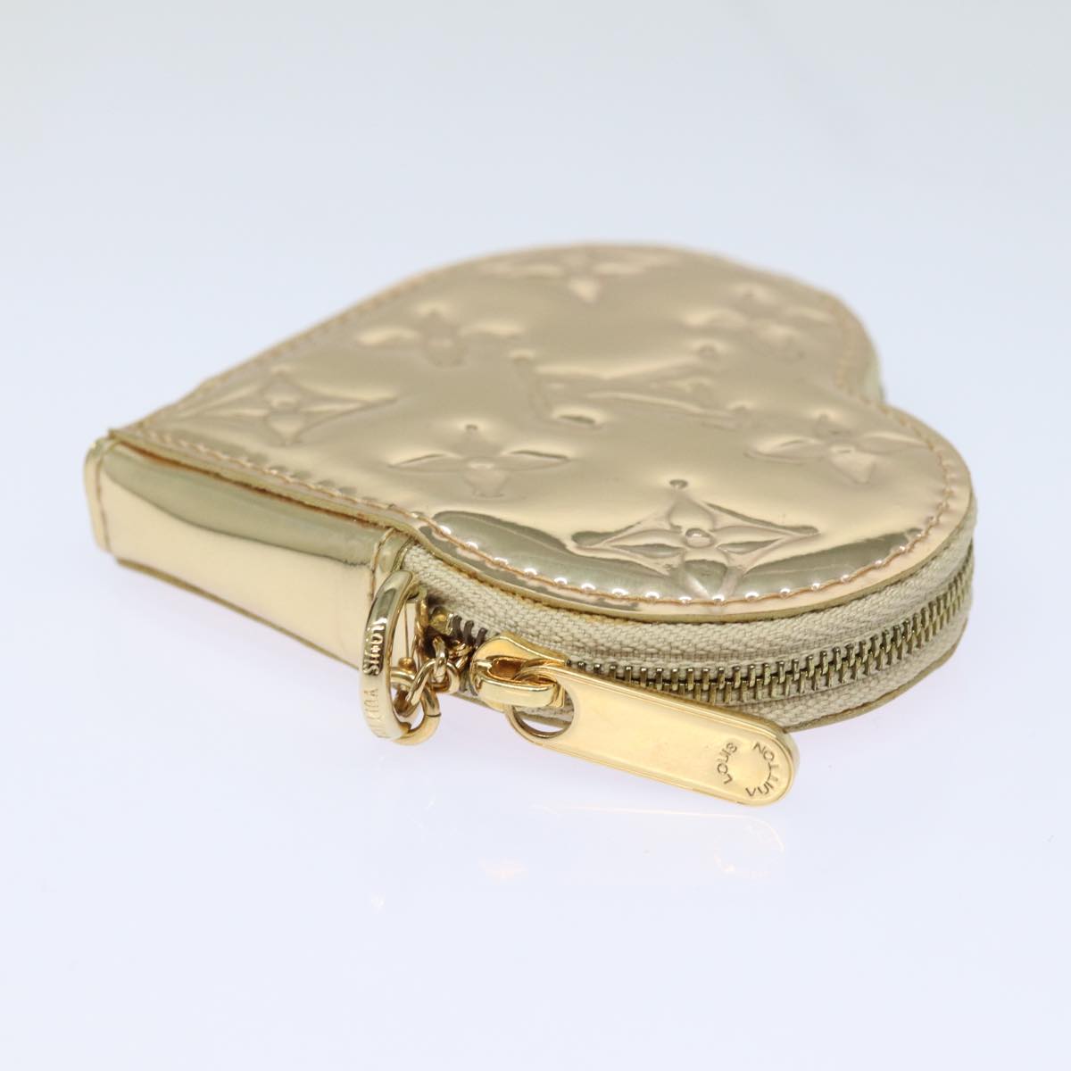 LOUIS VUITTON Monogram Miroir Porte Monnaie Coeur Purse Dore M93567 84185