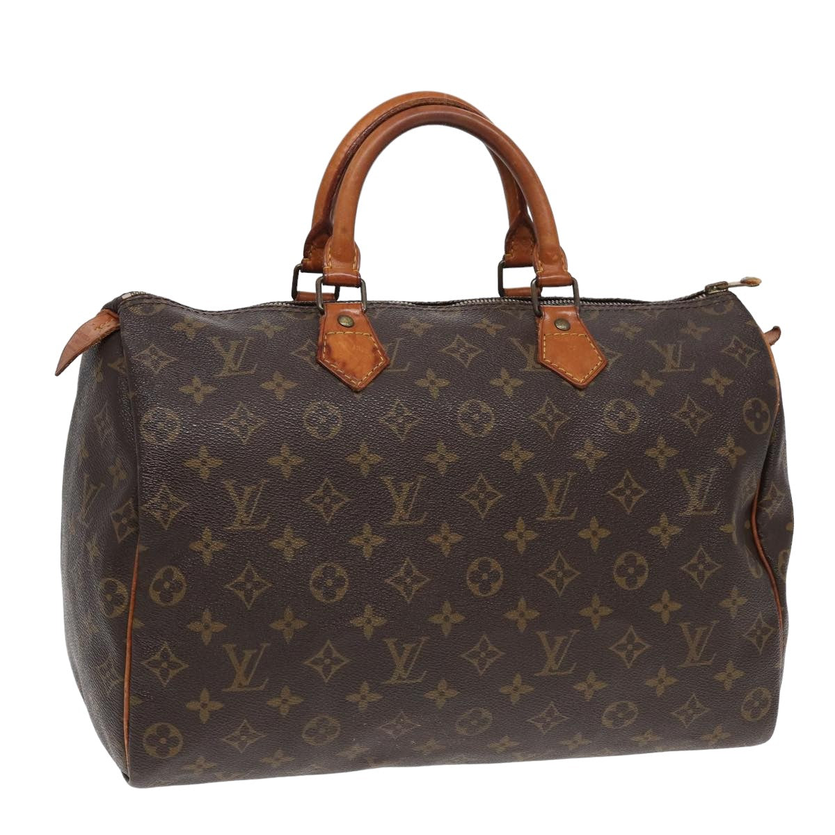 LOUIS VUITTON Monogram Speedy 35 Hand Bag M41524 LV 84196