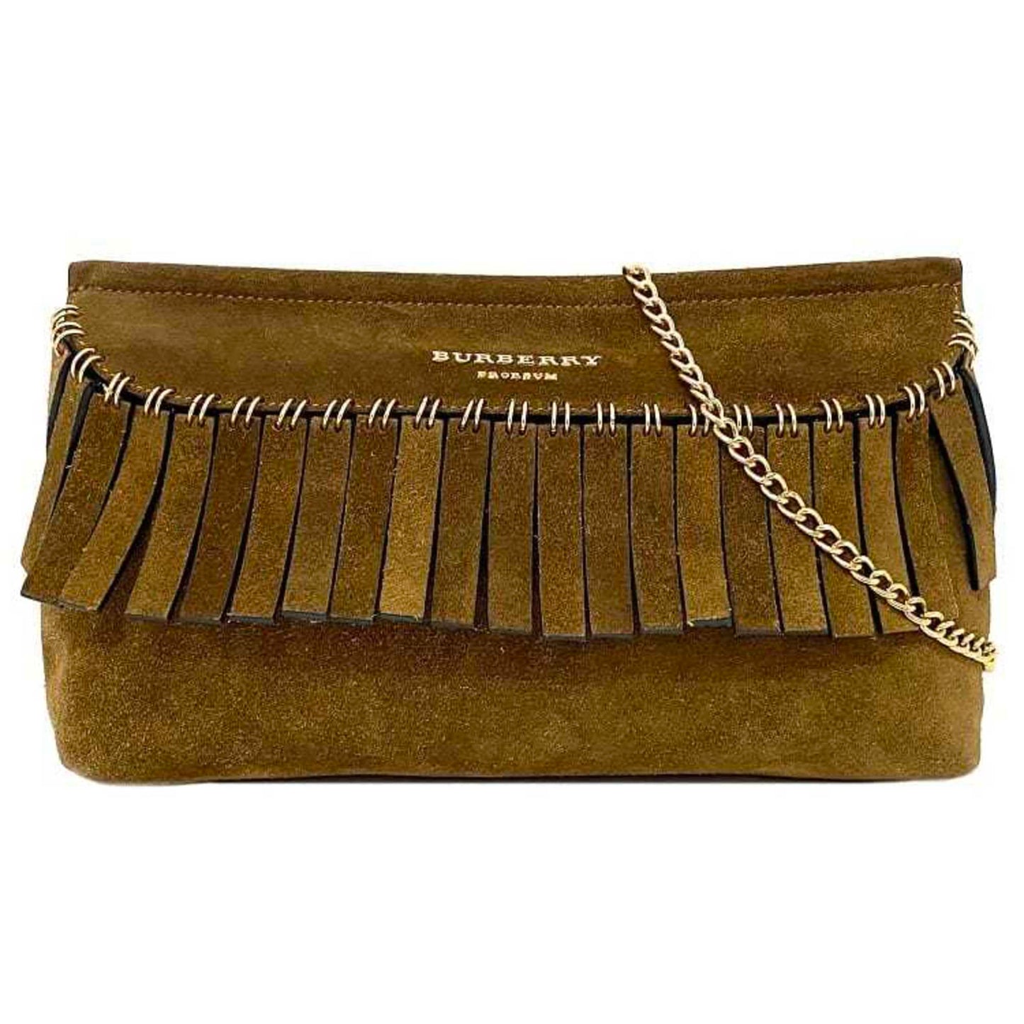 Burberry Suede Clutch Bag Shoulder Bag ()