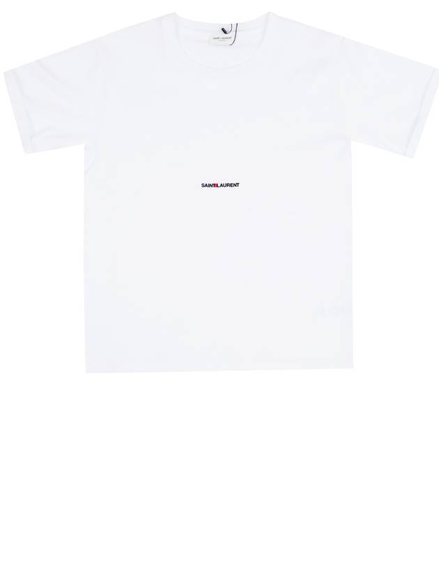 Saint Laurent Rive Gauche Short Sleeve T-Shirt White