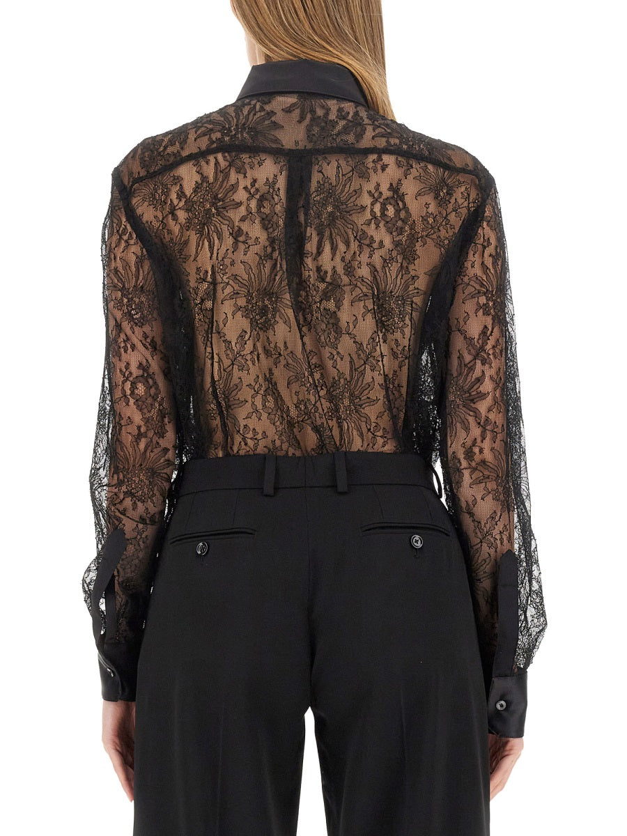 Dolce & Gabbana Women Chantilly Lace Shirt