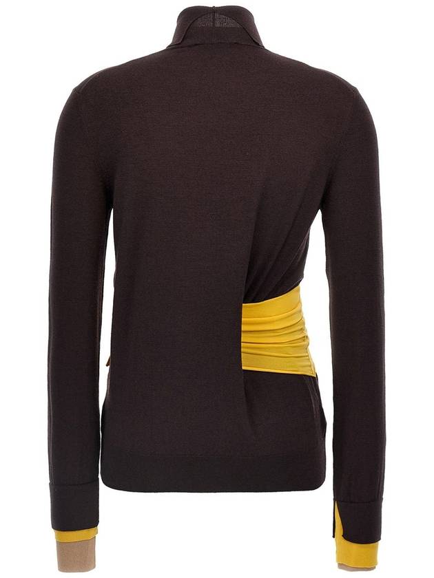 Fendi Wool Turtleneck Dark Purple