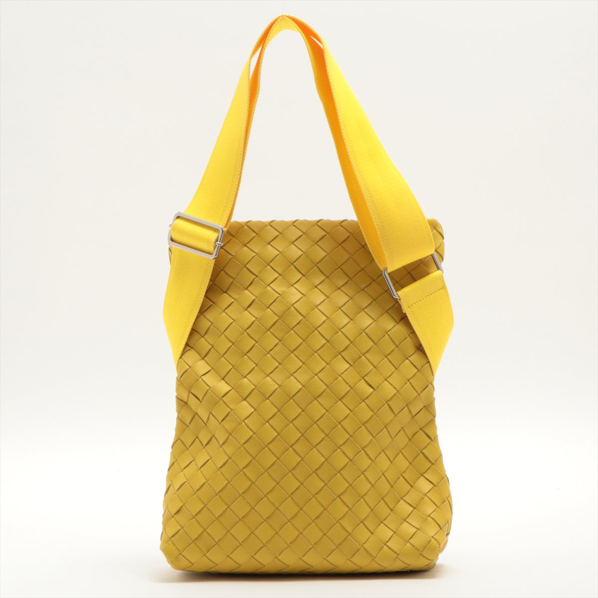 Bottega Veneta Intrecciato Leather Shoulder Bag Yellow