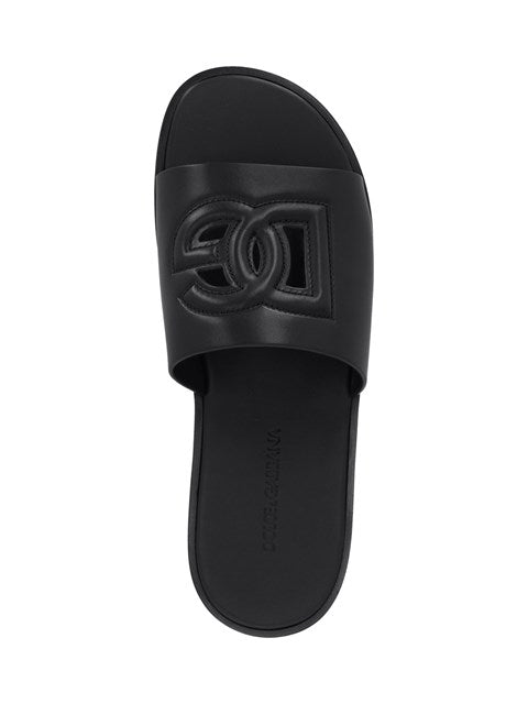 Dolce & Gabbana Men Slide Leather Sandals