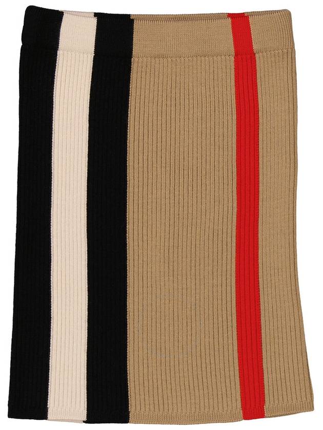 Burberry Burberry Girls Archive Beige Icon-Stripe Knitted Skirt, Size 6