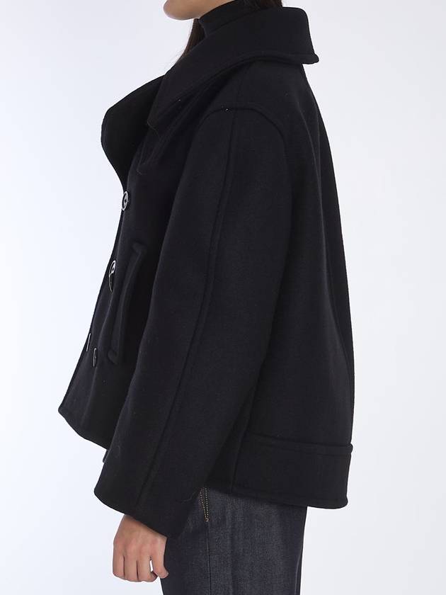 Saint Laurent Oversize Pea Coat In Wool