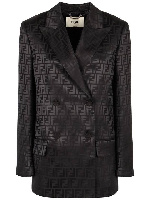 Fendi Fendi Silk Double-Breast Blazer
