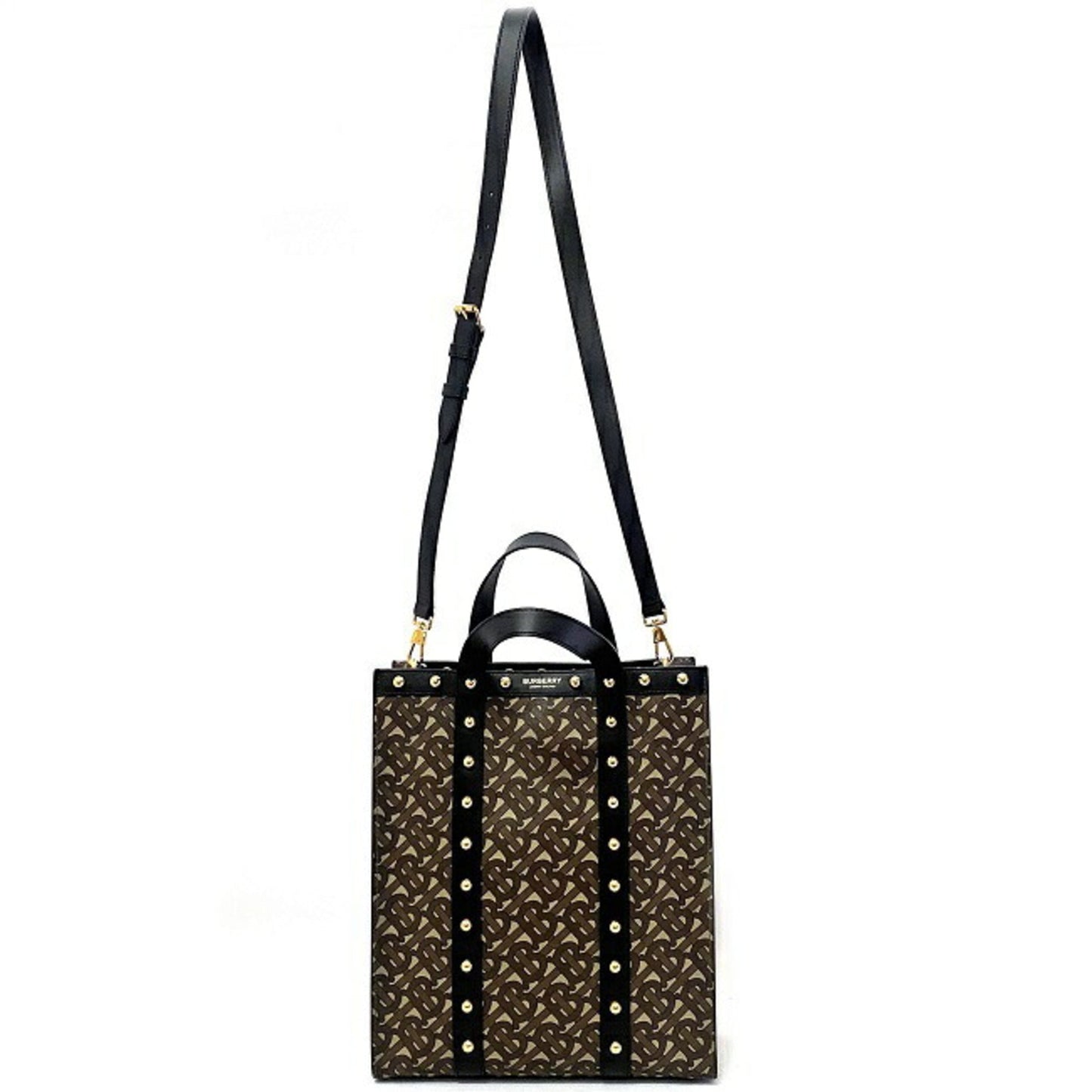 Burberry Pvc Leather Handbag Shoulder Bag Tote Bag ()