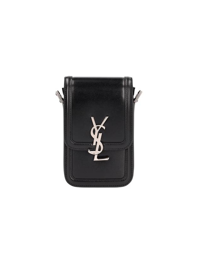 Saint Laurent Smooth Leather Solferino Mini Bag Black