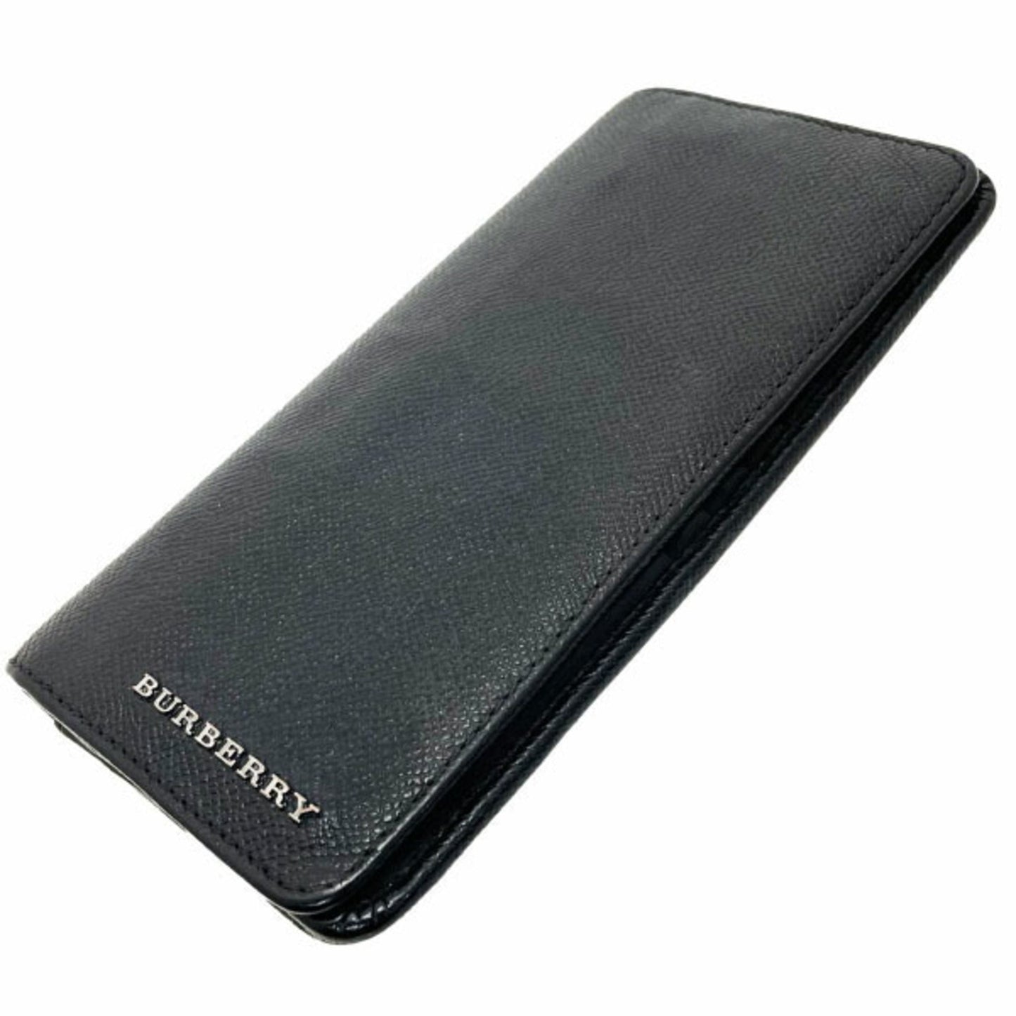 Burberry Leather Long Wallet (Bi-Fold) ()