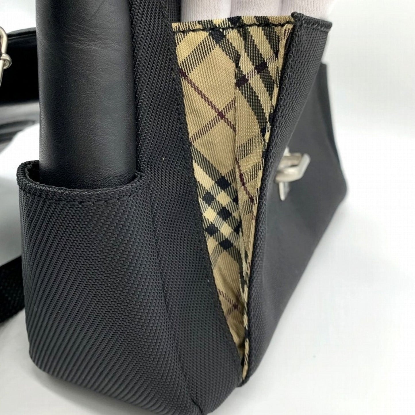 Burberry Nylon Leather Shoulder Bag ()