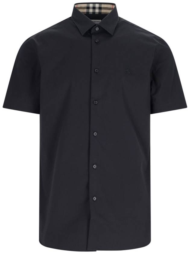 Burberry Organic Cotton Polo Shirt Black