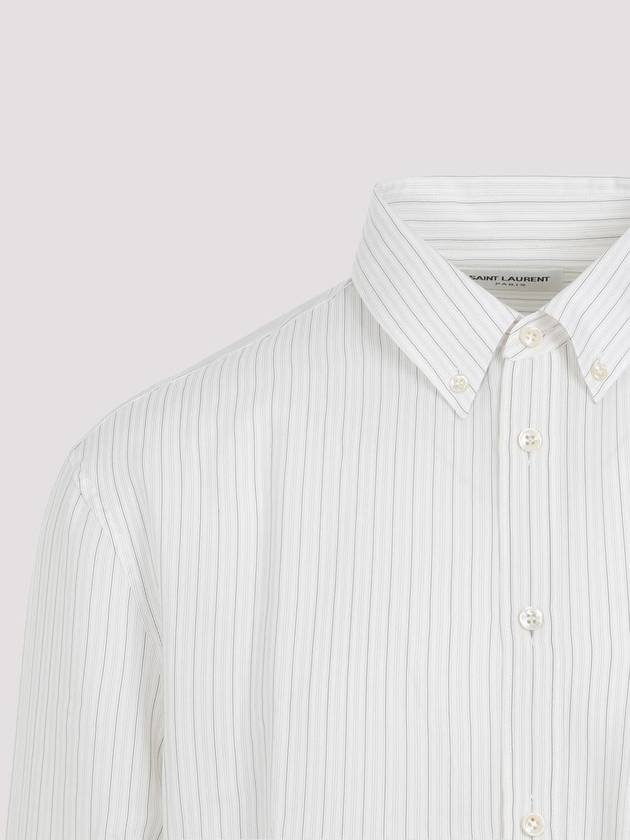 Saint Laurent Long Sleeve Shirt 712700Y1I539782 P24 BEIGE GRIS NOIR