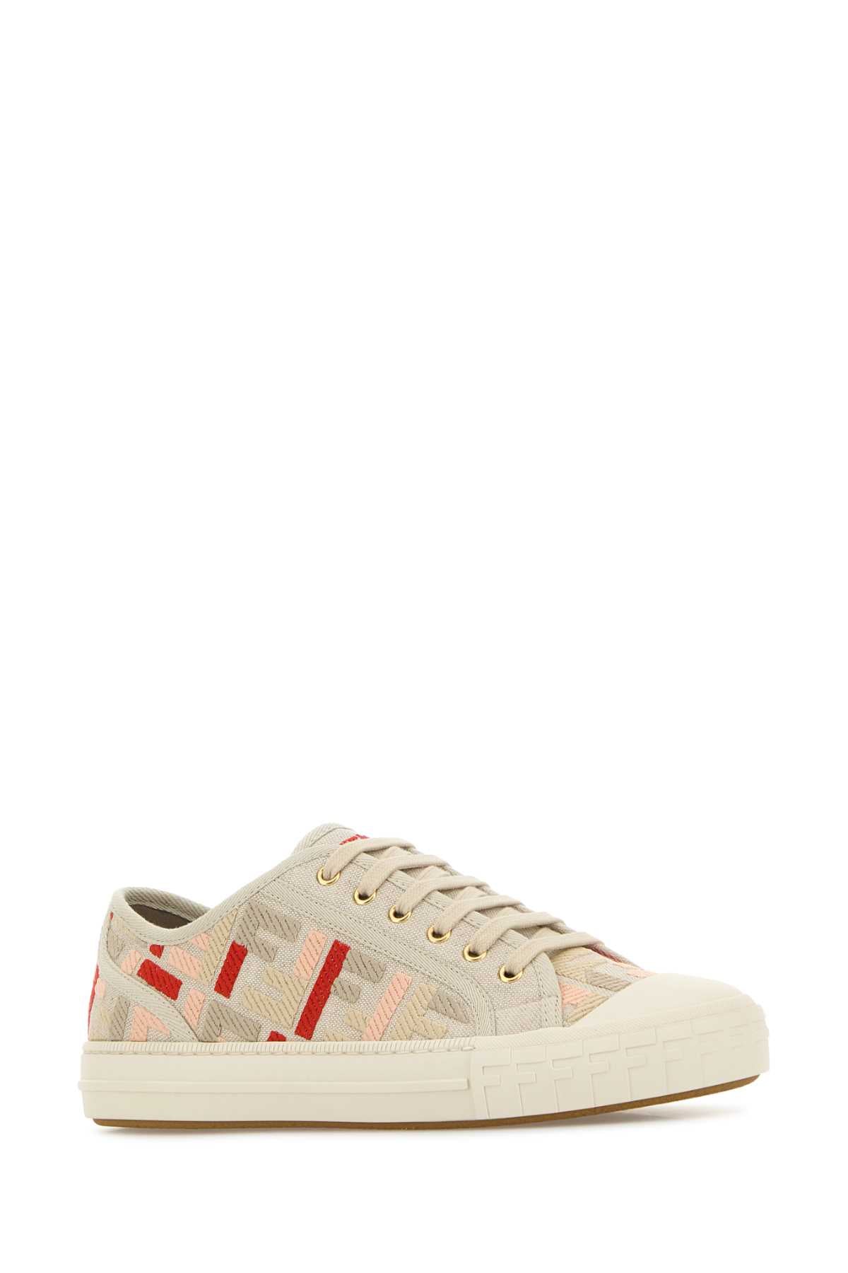 FENDI Embroidered Canvas Domino Sneaker for Women - Spring/Summer 2025