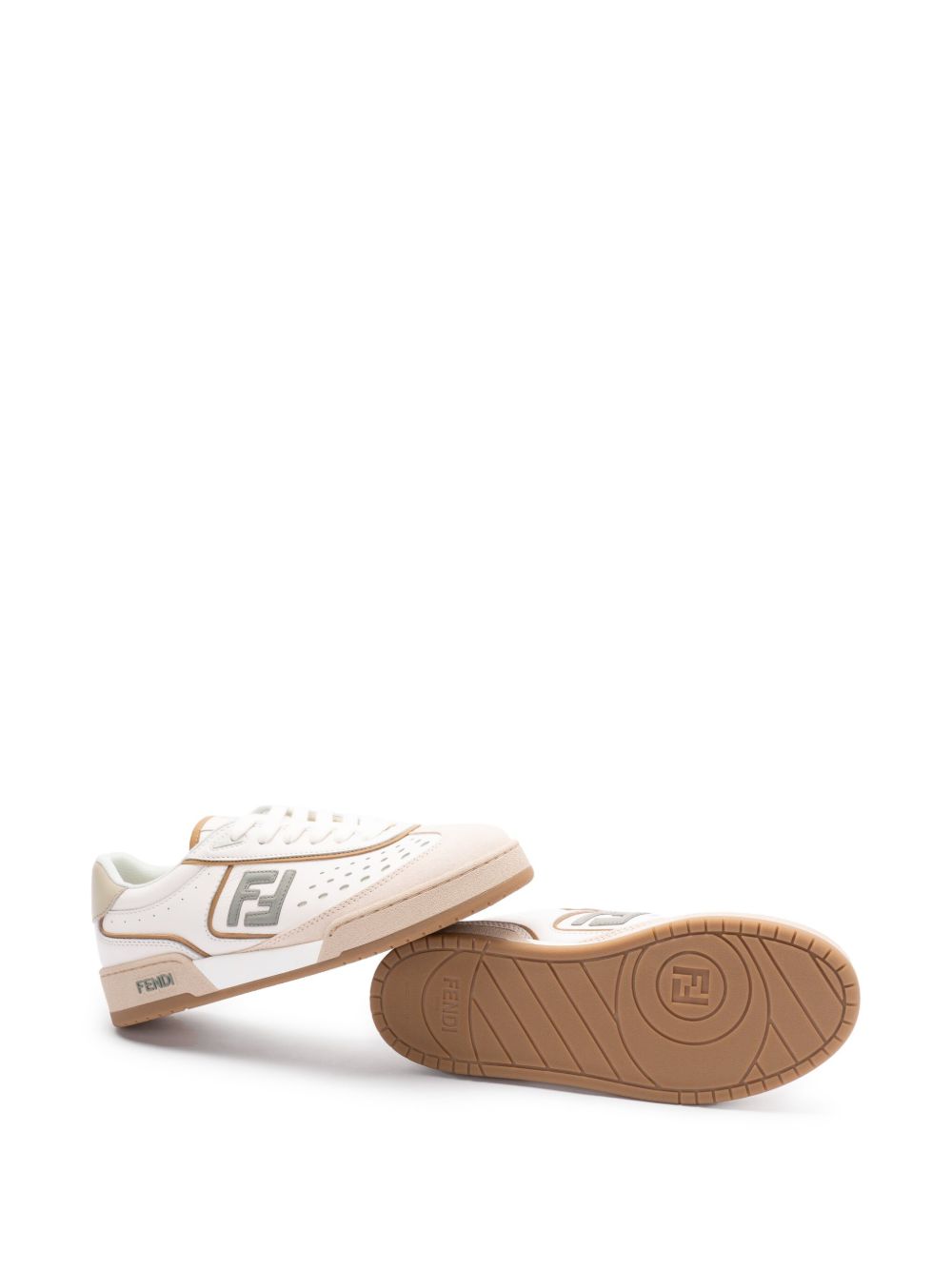 FENDI FF Motif Leather Sneaker for Women