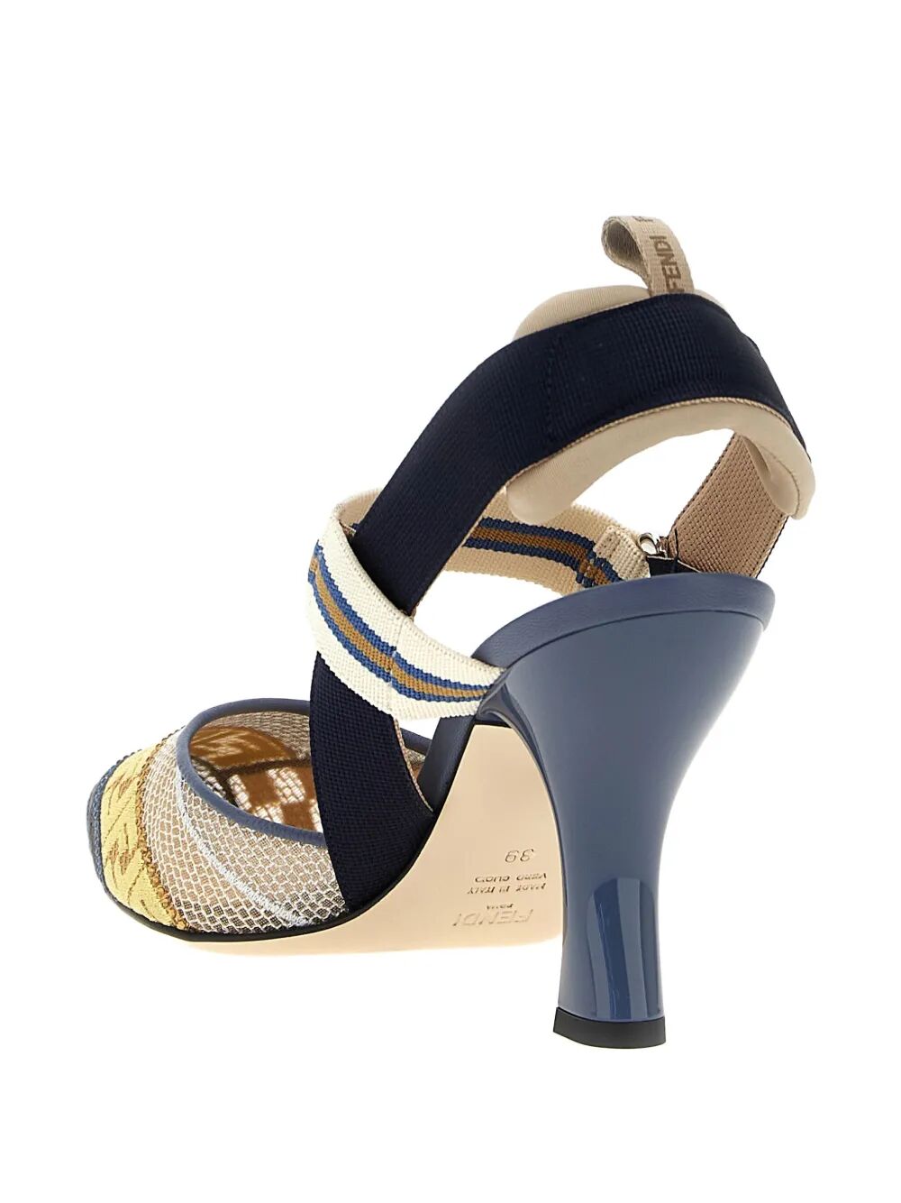 FENDI Multi-Colour Mesh Medium-Heeled Slingbacks