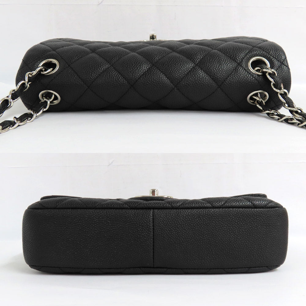 CHANEL A67741 Chanel Matrasse Chain Shoulder Bag St Caviar S Black Silver G 20th Coco Leather