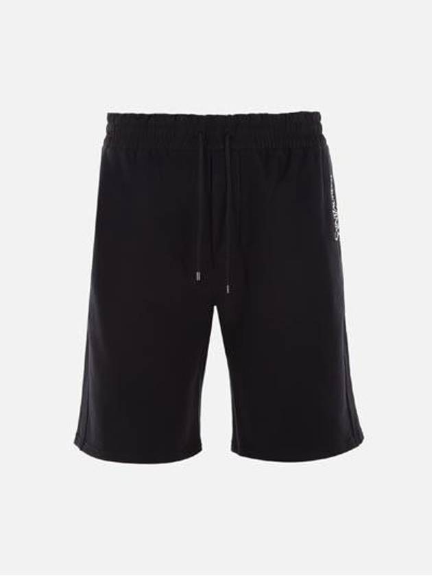 Saint Laurent Fleece Bermuda Shorts Black