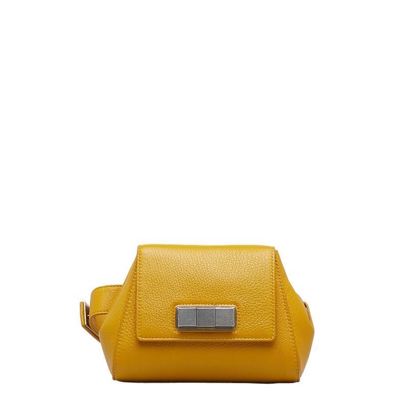 Bottega Veneta Belt Bag Waist Bag 631117 Leather Mastery Yellow