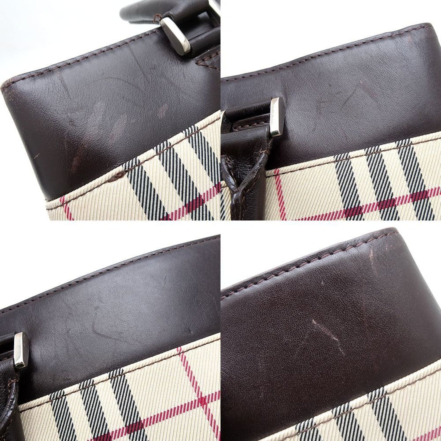 Burberry Canvas Leather Handbag ()