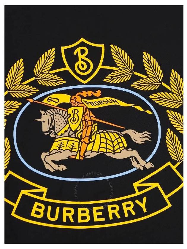 Burberry Kids Embroidered Logo Casual Bomber Jacket Black