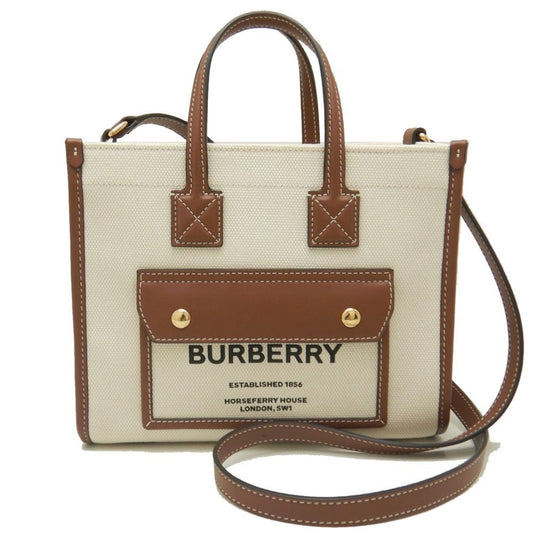 Burberry Canvas Leather Tote Bag ()